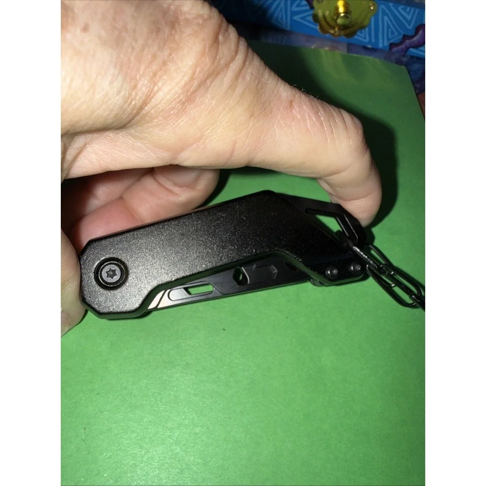 icool Black Coated Multi Tool. 3 Blades Secure Double Clip. New Promotional 5561